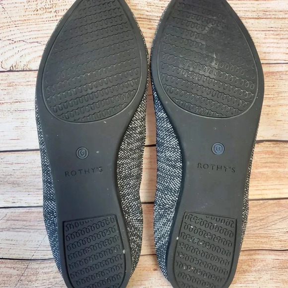 Rothys Womens Size 10 Granite Heather "The Point" Pointed Toe Ballet Flats - Picture 12 of 12